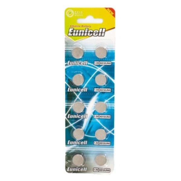 Eunicell AG12 Alkaline Button Battery