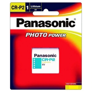 Panasonic CR-P2 Battery Lithium 6V