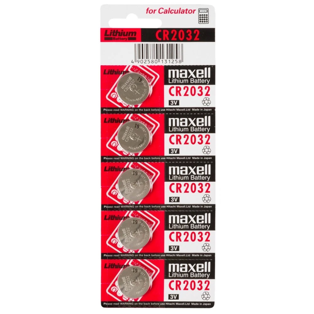 5 x Maxell CR2032 Battery Lithium 3V Aubattery