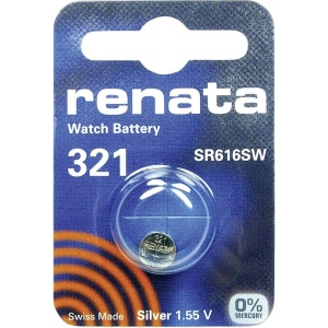 Renata 321 SR65 SR616SW 1.55V Silver Oxide Battery