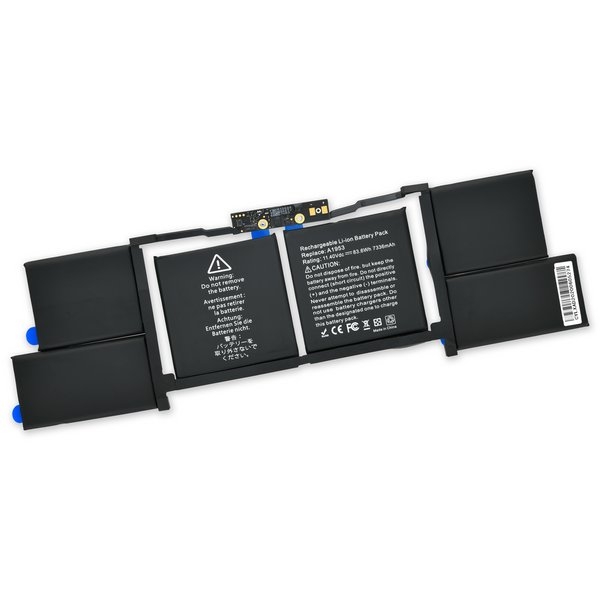 thumbnail image 2 of A1953 A1990 Replacement Battery For MacBook Pro 15" Touch Bar EMC 3215 3359 Mid 2018 2019 2 of 5