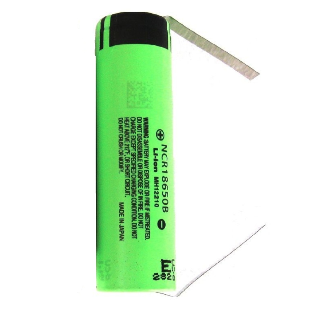 Panasonic NCR18650B 3400mAh 3.7V Li-Ion Battery (Flat Top) With Tabs ...