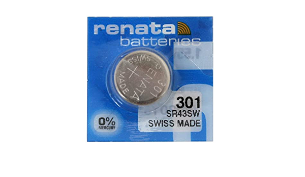 Renata 301 SR43SW SR1142 1.55V Silver Oxide Battery