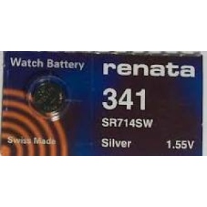 Renata 341 SR714 SR714SW 1.55V Silver Oxide Battery