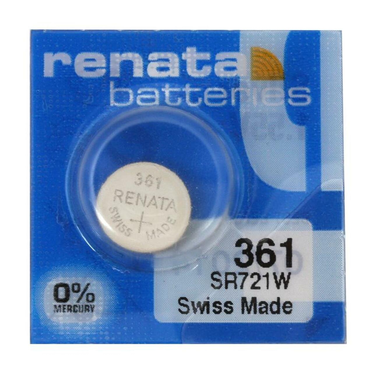 Renata 361 SR58 SR721W 1.55V Silver Oxide Battery