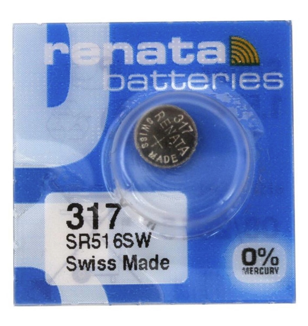Renata 317 SR62 SR516 1.55V Silver Oxide Battery